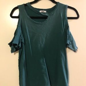 LNA cold shoulder tee S